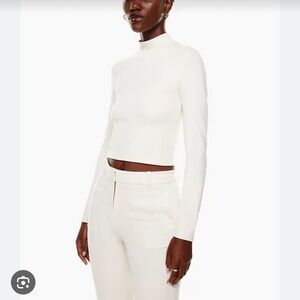 Babaton Contour Mockneck Longsleeve in Birch
